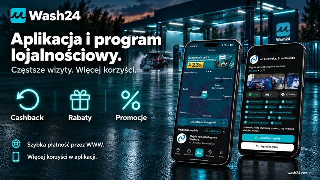 Program lojalnościowy Wash24 z cashbackiem i rabatami